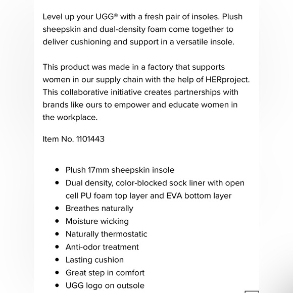 UGG | NWT Women’s Sheepskin Insoles, Size 9 - Picture 6 of 6